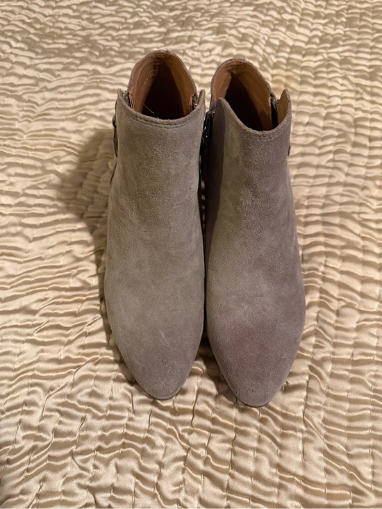 Frye Shoes - FRYE Suede Ankle Boots in Light Gray